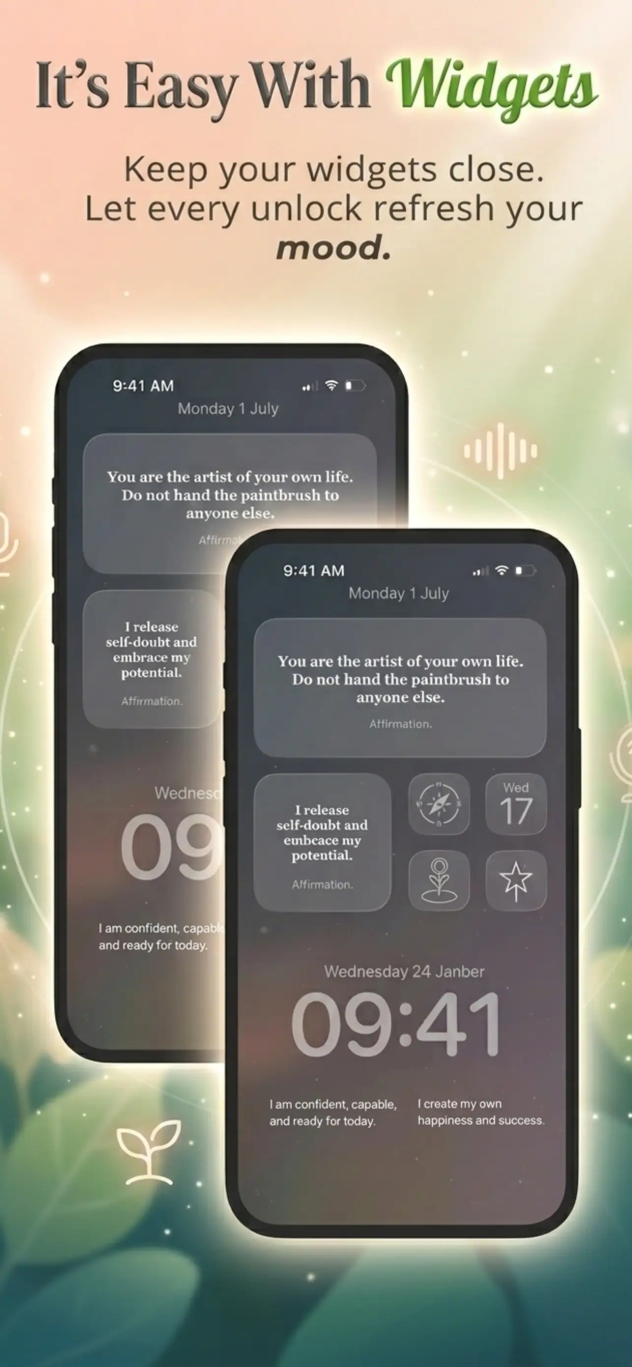 Reminders and widgets